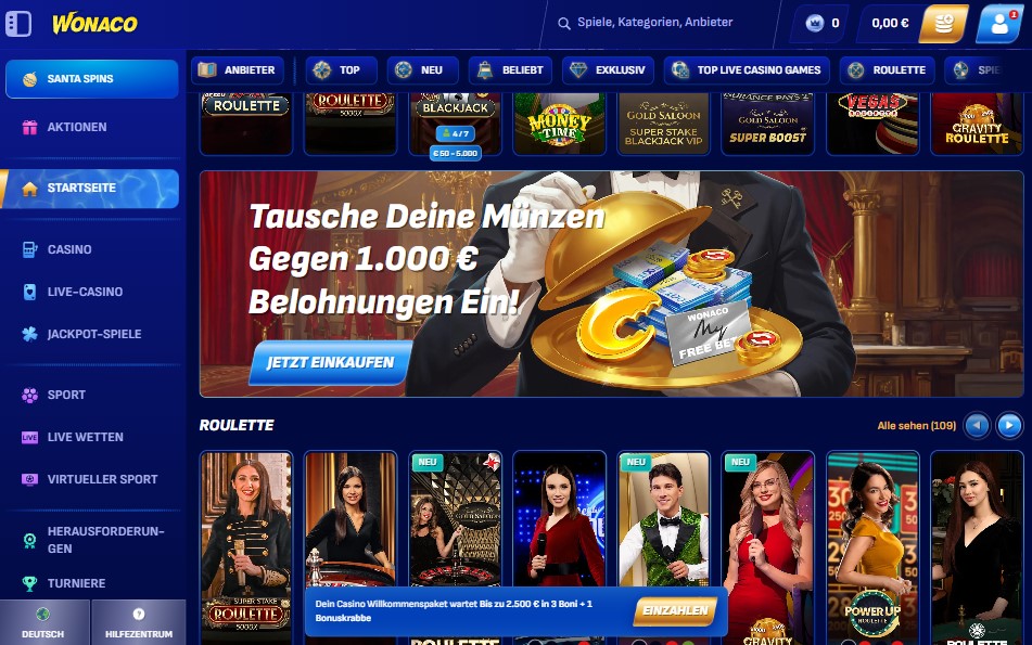 wonaco casino