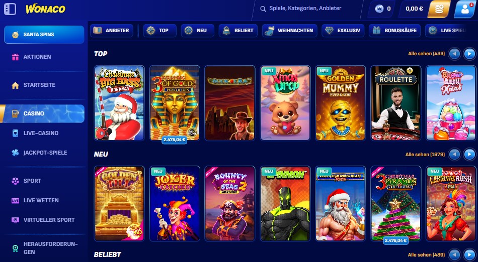 wonaco casino