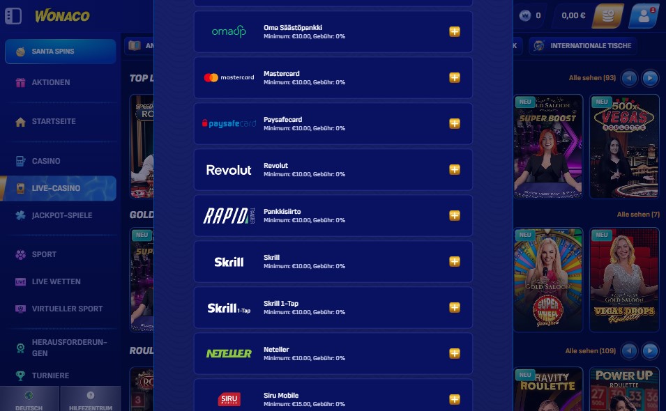 wonaco casino